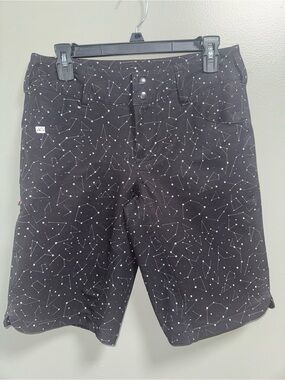 Wild Rye Kaweah Bike Shorts Women's Black Constellation Print Athletic Shorts 6